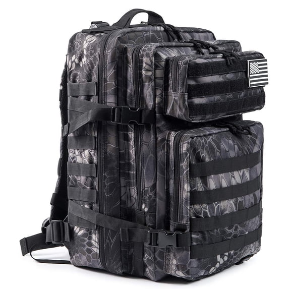 Haadid 45L Outdoor Hiking Backpack for Camping & Travel, Durable Water-Resistant Pack with Laptop Sleeve