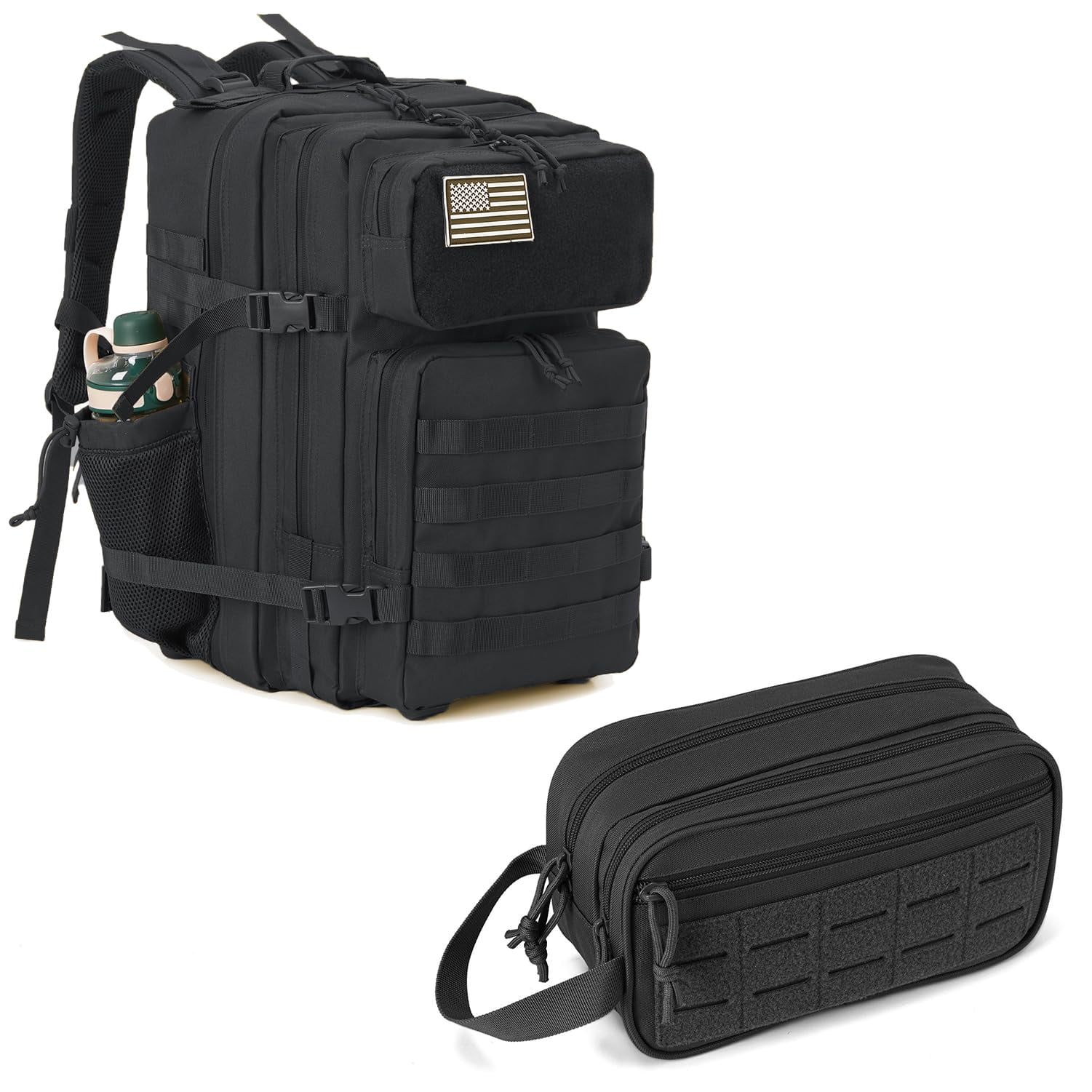 Haadid 45L Tactical backpack & Tactical Toiletry Bag