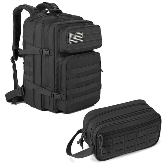 Haadid 45L Tactical backpack & Tactical Toiletry Bag