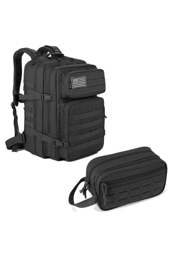 45L Tactical backpack & Tactical Toiletry Bag