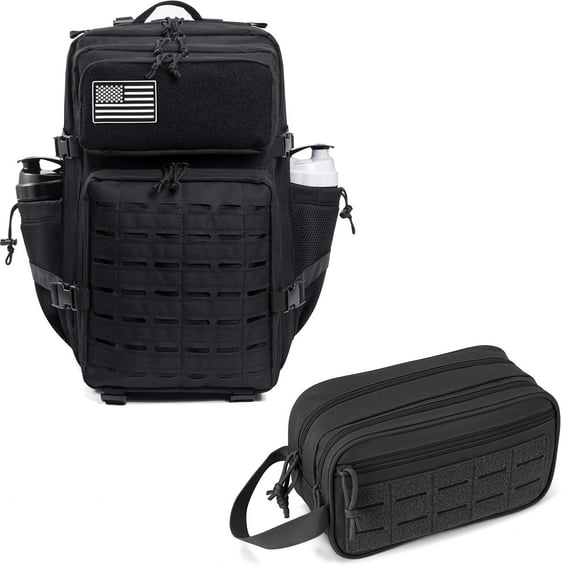 Haadid 45L Tactical backpack & Tactical Toiletry Bag