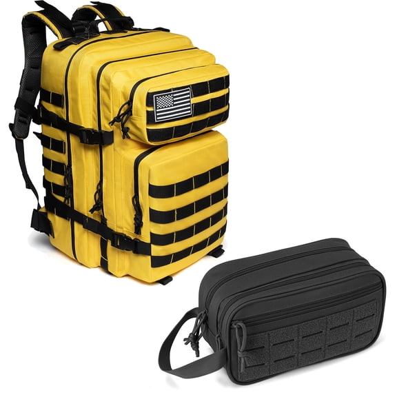 Haadid 45L Tactical backpack & Tactical Toiletry Bag