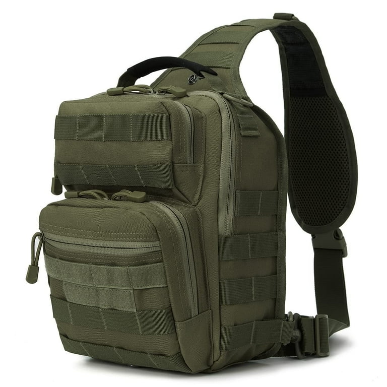 Haadid Tactical Sling Bag for Men with Adjustable Holder Military