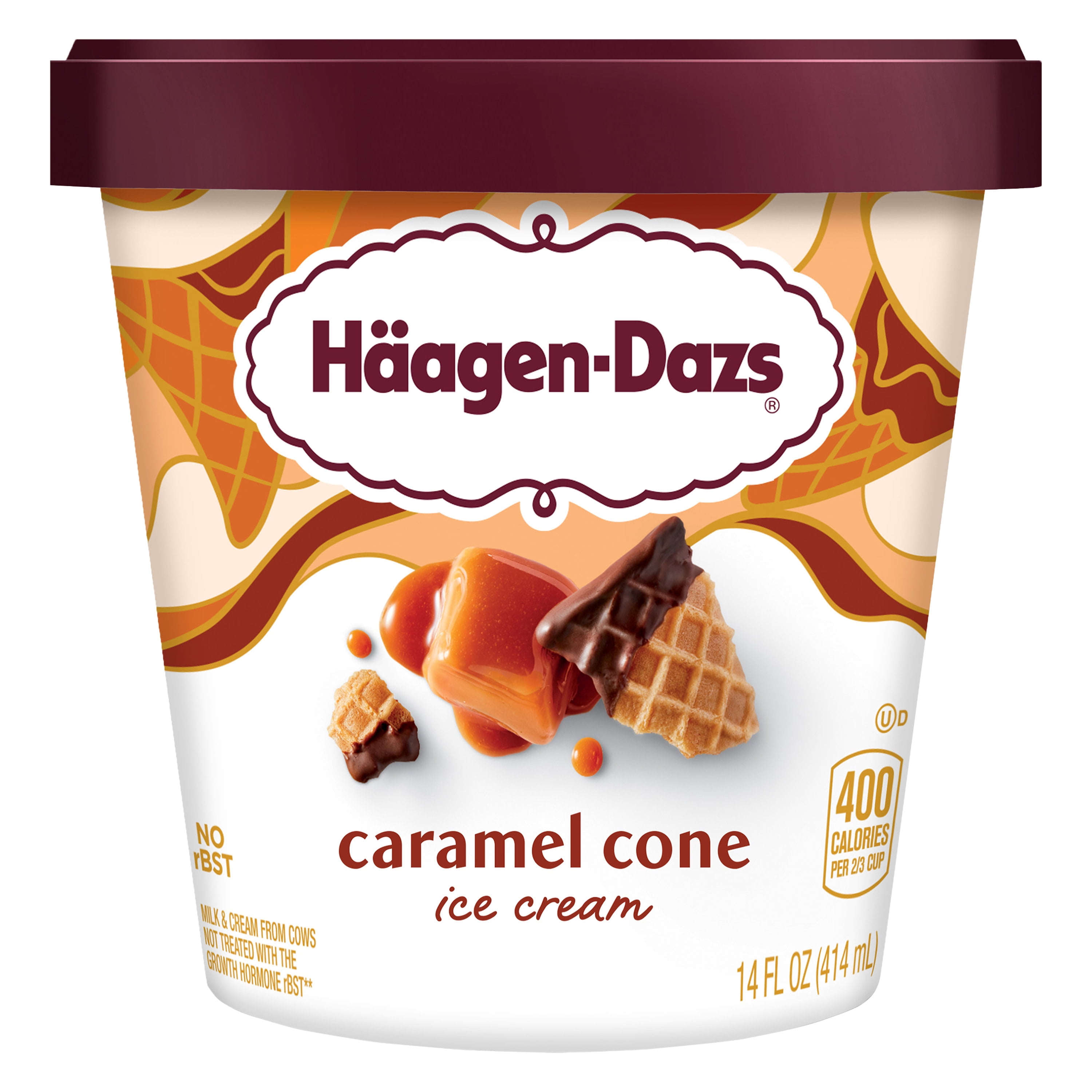 Haagen Dazs Caramel Cone Ice Cream, 14oz