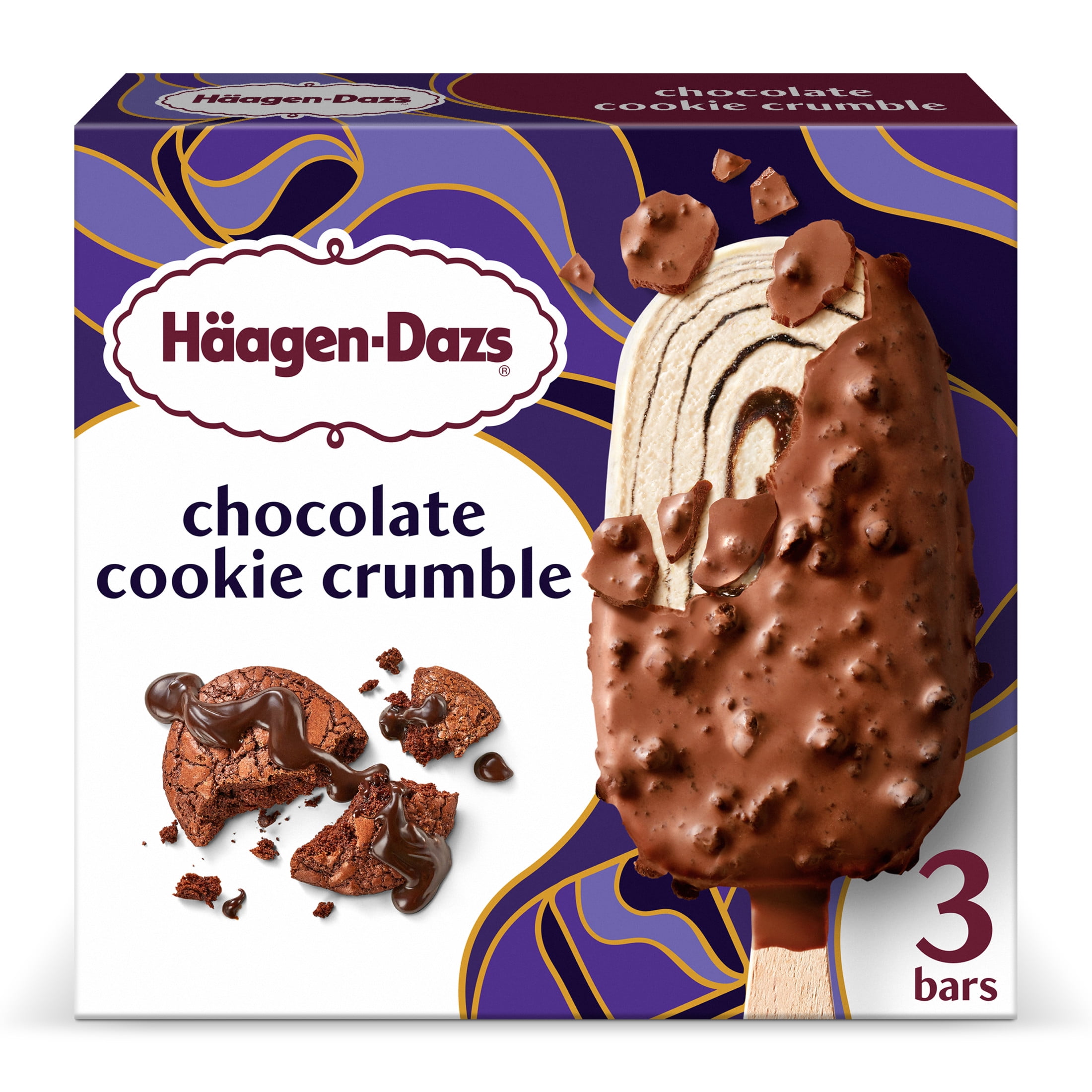 Haagen Dazs Chocolate Cookie Crumble Ice Cream Bars, Count