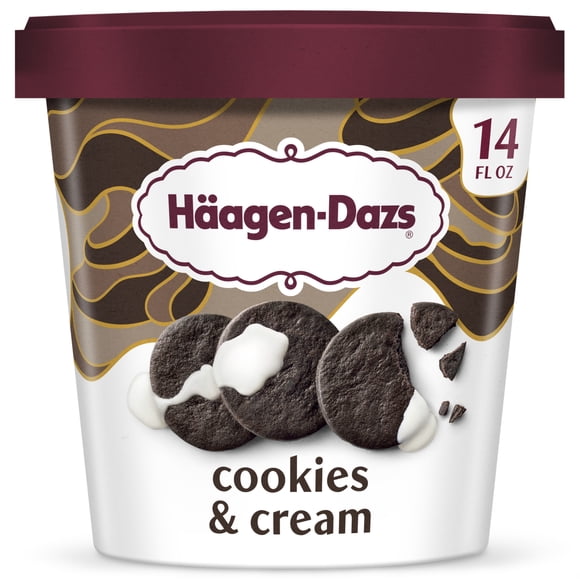 Haagen Dazs Cookies and Cream Ice Cream, Kosher, 14oz