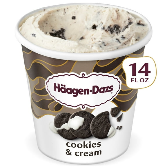 Haagen Dazs Cookies and Cream Ice Cream, Kosher, 14oz