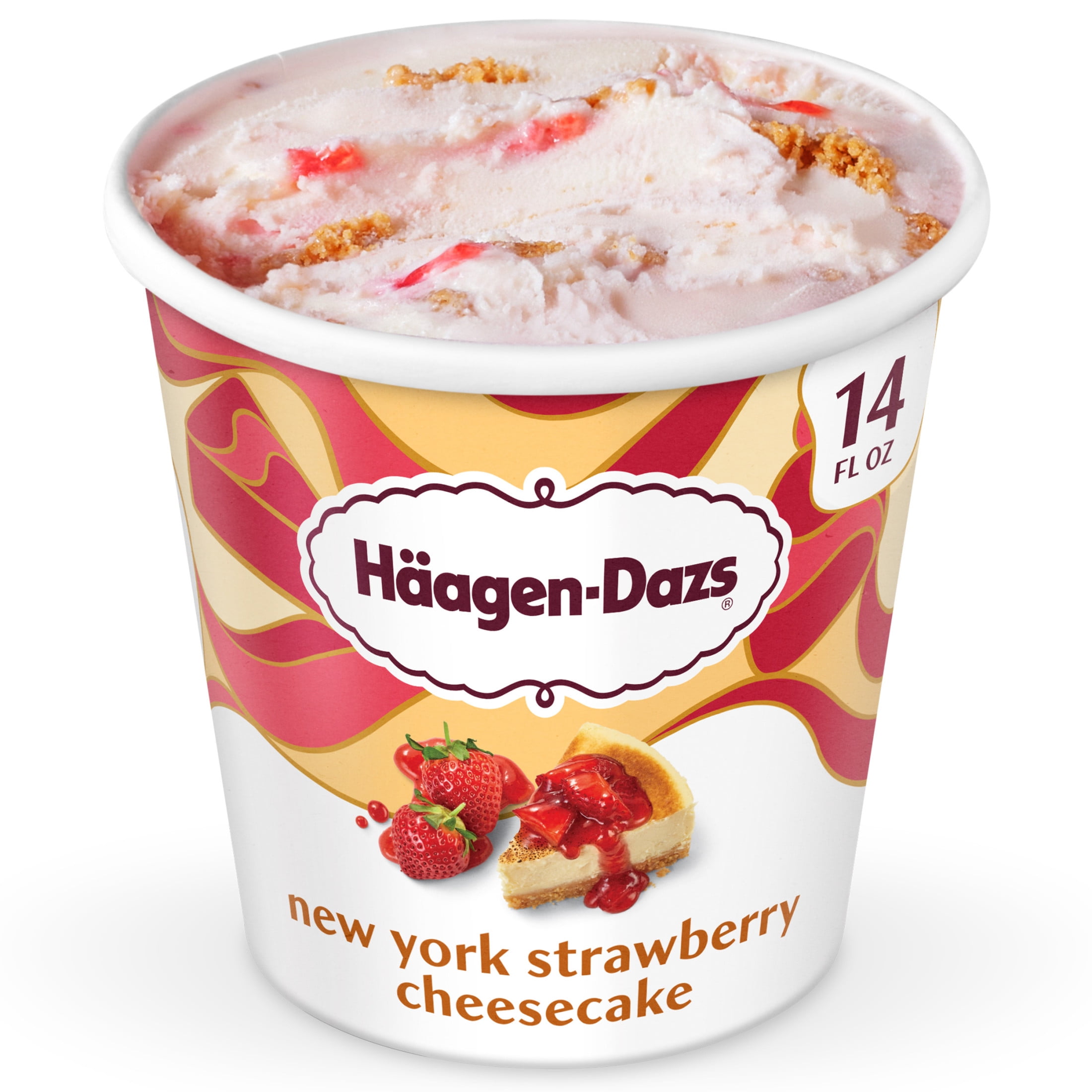 Haagen-Dazs New York Strawberry Cheesecake Ice Cream, 14oz - Walmart.com