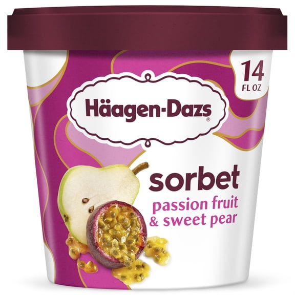 Haagen Dazs Passion Fruit and Sweet Pear Sorbet, 14 fl oz