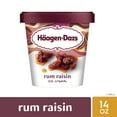Haagen Dazs Rum Raisin Ice Cream, Gluten Free, Kosher, 1 Package, 14oz