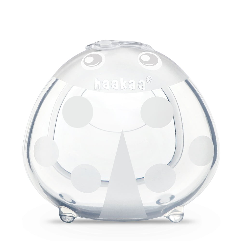 haakaa Manual Breast Pump Collector 4oz/100ml and Ladybug Milk Catcher for  Breastfeeding 2.5oz/75ml Combo, Made of Food Grade Silicone