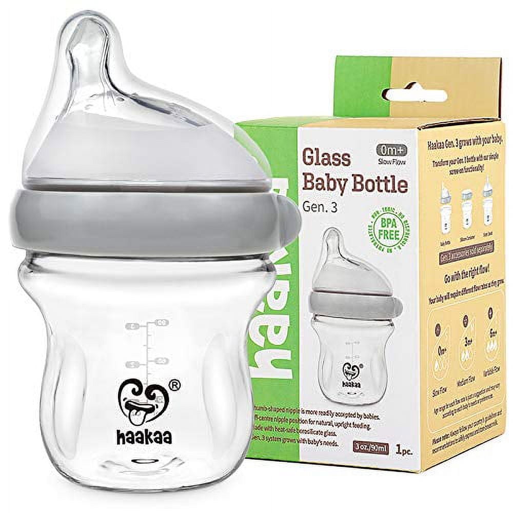Haakaa Wide Neck Thermal Stainless Steel Baby Bottle 9.5 oz 1 pk