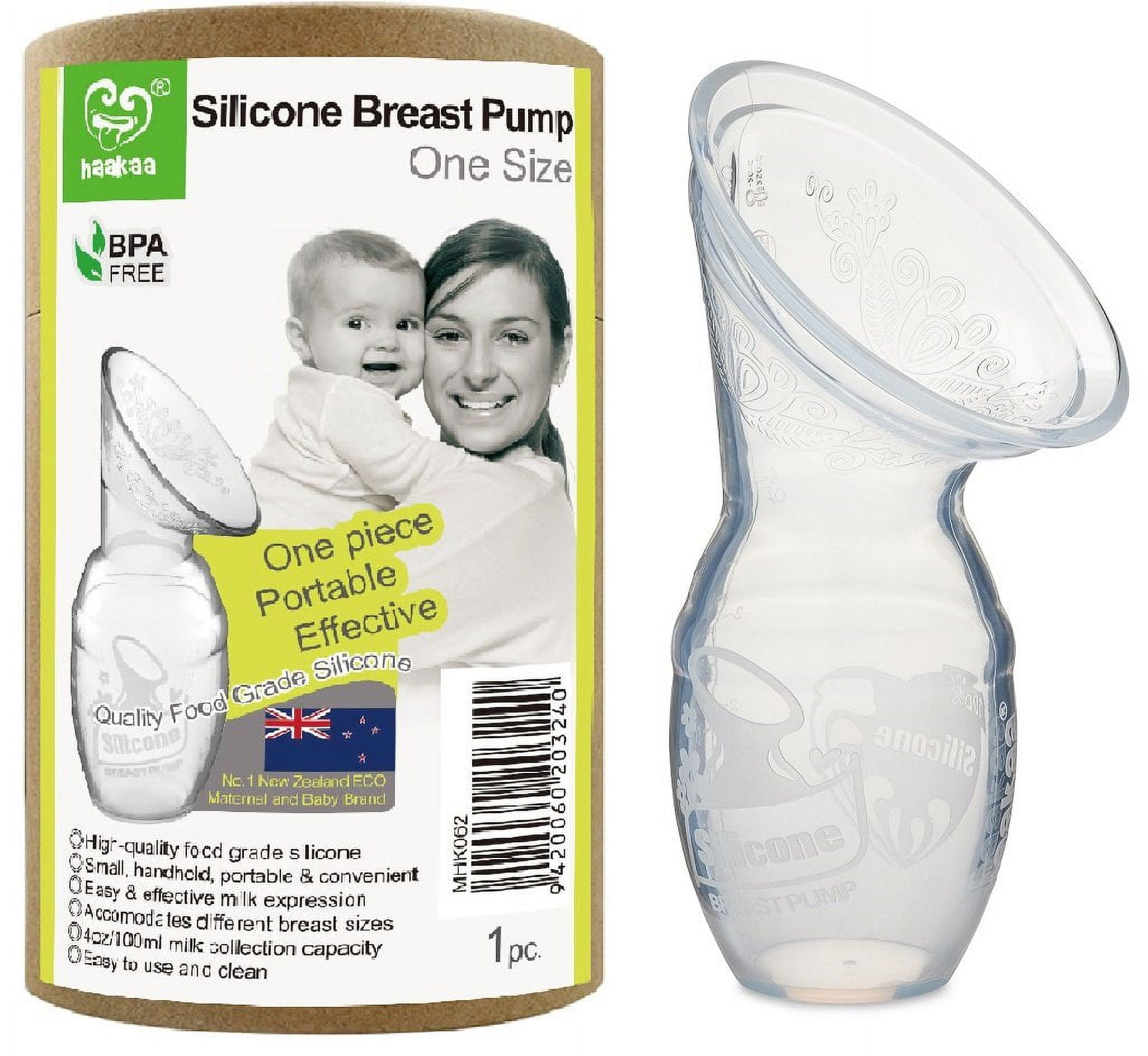 Haakaa Silicone Breastfeeding Manual Breast Pump Milk Pump 100% Food Grade  Silicone