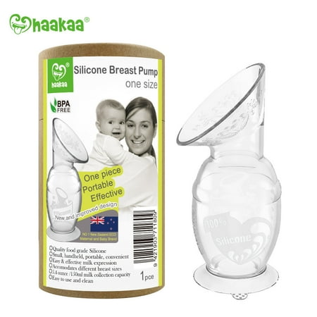 Haakaa silicone breast pump with suction base 5 oz, 1 pk