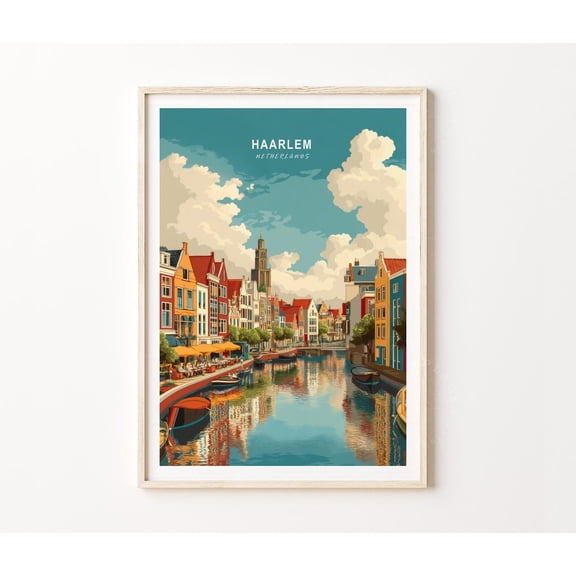 Haarlem Netherlands Landscape Home Decor Unframed Paper Print