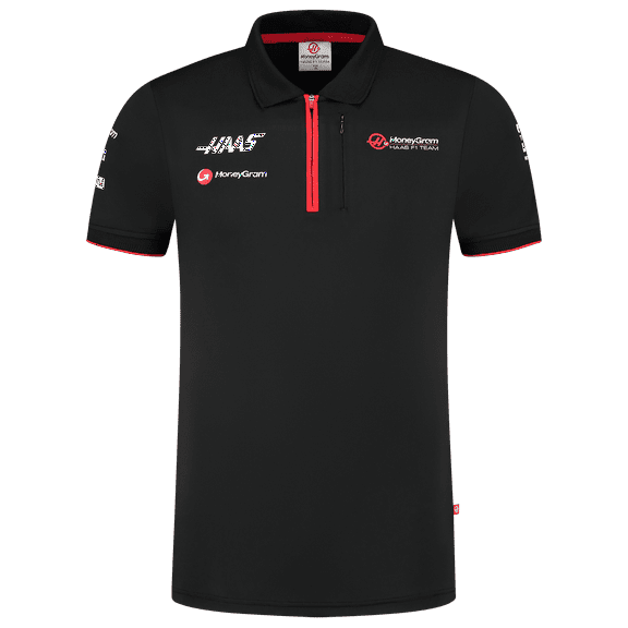 Haas Racing F1 Men's Team Fitted Polo Shirt - Black