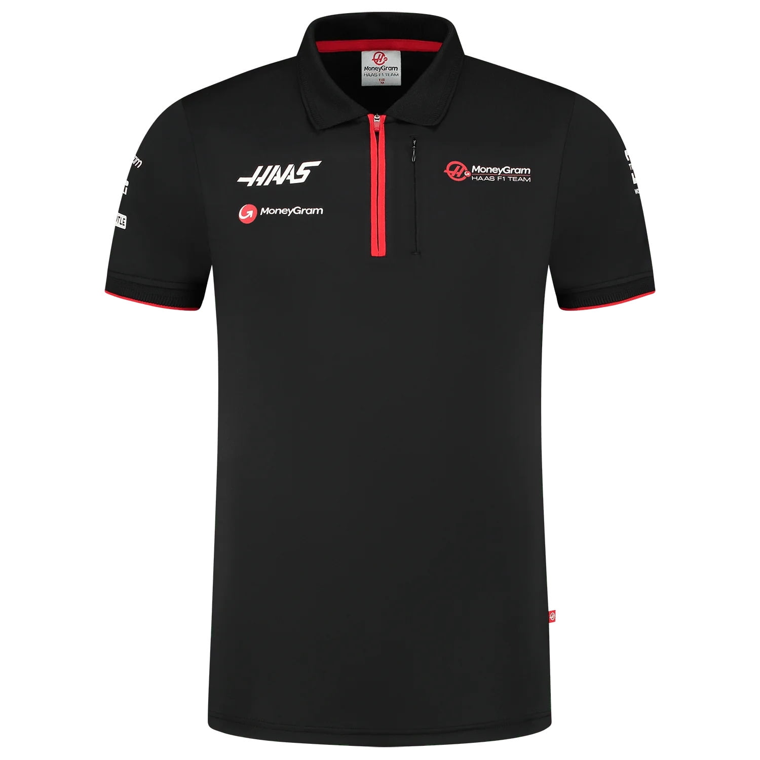 Haas Racing F1 2023 Men s Team Fitted Polo Shirt Black Walmart