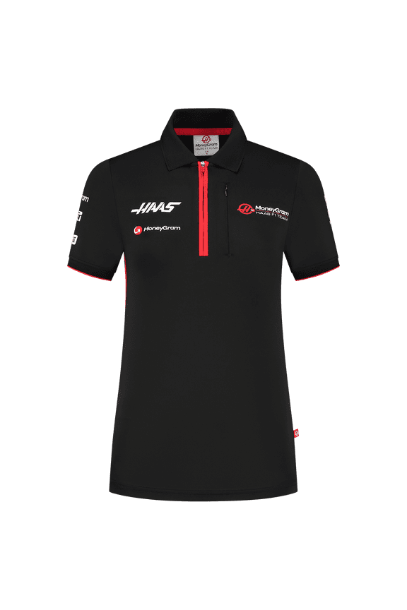 Haas Racing F1 Women's Team Fitted Polo Shirt - Black