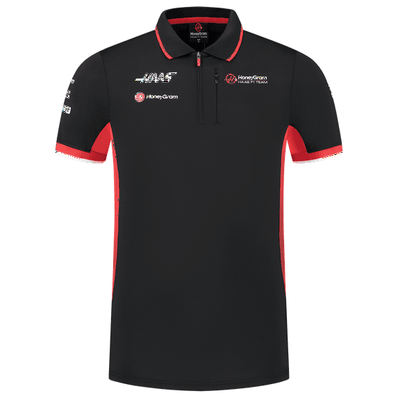 Haas Racing F1 Men's Team Fitted Polo Shirt - Black