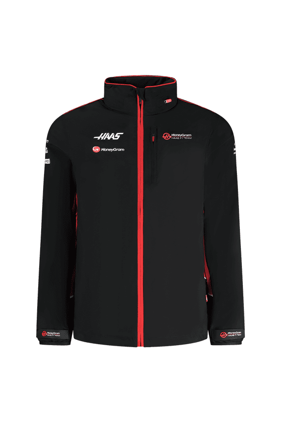 Haas Racing F1 2024 Men's Team Lightweight Rain Jacket - Black