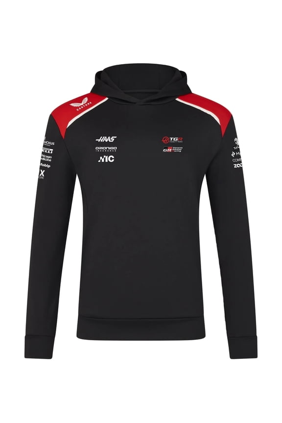 Haas Racing F1 2026 Team Pullover Hoodie - Black
