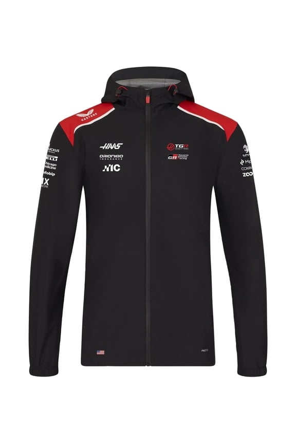 Haas Racing F1 2026 Team Rain Jacket - Black