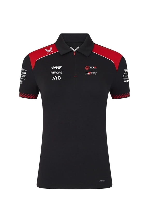 Haas Racing F1 2026 Women's Team Polo Shirt - Black