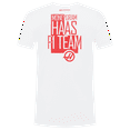 thumbnail image 1 of Haas Racing F1 Color Block T-Shirt - White, 1 of 5