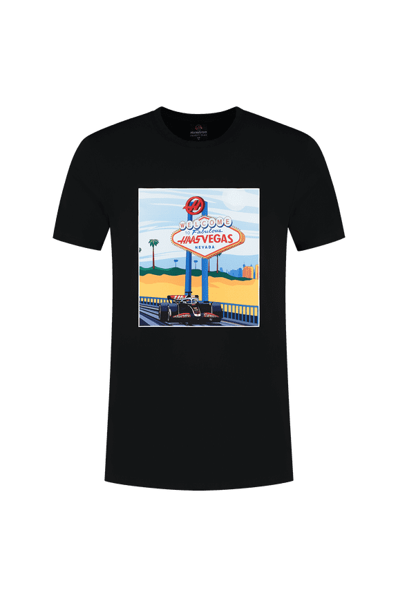 Haas Racing F1 Men's Special Edition Las Vegas GP T-Shirt - Black