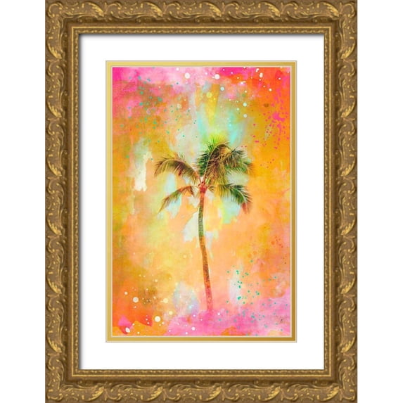 Haase, Andrea 11x14 Gold Ornate Wood Framed with Double Matting Museum Art Print Titled - Summer Joy