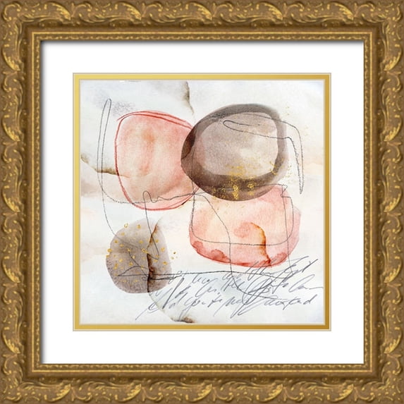 Haase, Andrea 12x12 Gold Ornate Wood Framed with Double Matting Museum Art Print Titled - Lovely Letter