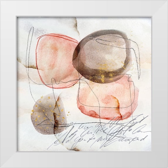 Haase, Andrea 12x12 White Modern Wood Framed Museum Art Print Titled - Lovely Letter