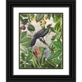 thumbnail image 1 of Haase, Andrea 12x14 Black Ornate Wood Framed with Double Matting Museum Art Print Titled - The Birds Green Garden, 1 of 4