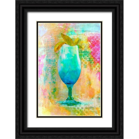 Haase, Andrea 13x18 Black Ornate Wood Framed with Double Matting Museum Art Print Titled - Cocktail Night