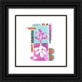 thumbnail image 1 of Haase, Andrea 15x15 Black Ornate Wood Framed with Double Matting Museum Art Print Titled - Paper Flower Negative, 1 of 4