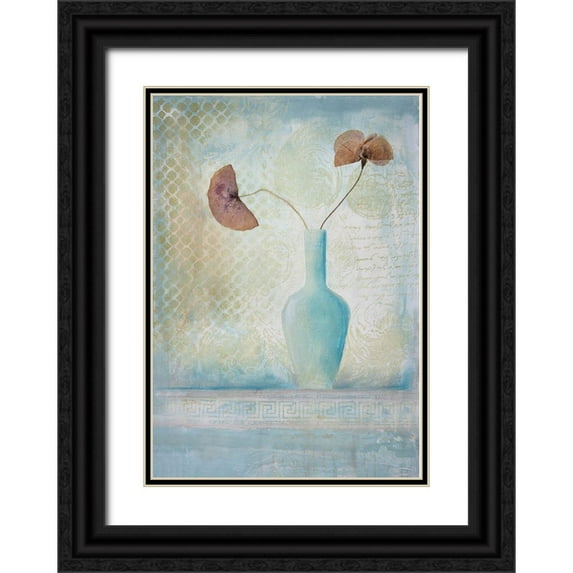 Haase, Andrea 18x24 Black Ornate Wood Framed with Double Matting Museum Art Print Titled - Poppy Flowers Purity