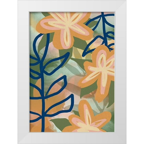 Haase, Andrea 18x24 White Modern Wood Framed Museum Art Print Titled - Flower Park