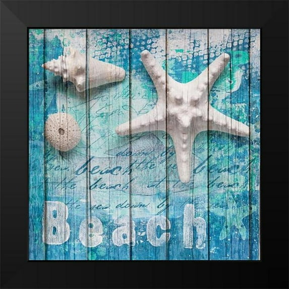 Haase, Andrea 20x20 Black Modern Framed Museum Art Print Titled - Beach Summer