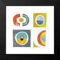 thumbnail image 1 of Haase, Andrea 20x20 Black Modern Framed Museum Art Print Titled - Cutout Geometrics, 1 of 4