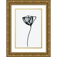 thumbnail image 1 of Haase, Andrea 23x32 Gold Ornate Wood Framed with Double Matting Museum Art Print Titled - Minimal Narcissus, 1 of 4