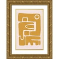 thumbnail image 1 of Haase, Andrea 23x32 Gold Ornate Wood Framed with Double Matting Museum Art Print Titled - Seventies Vibe II, 1 of 4