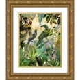thumbnail image 1 of Haase, Andrea 26x32 Gold Ornate Wood Framed with Double Matting Museum Art Print Titled - The Birds Hidden Paradise I, 1 of 4