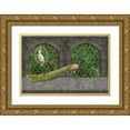 thumbnail image 1 of Haase, Andrea 32x23 Gold Ornate Wood Framed with Double Matting Museum Art Print Titled - Peacocks Jungle Palace, 1 of 4