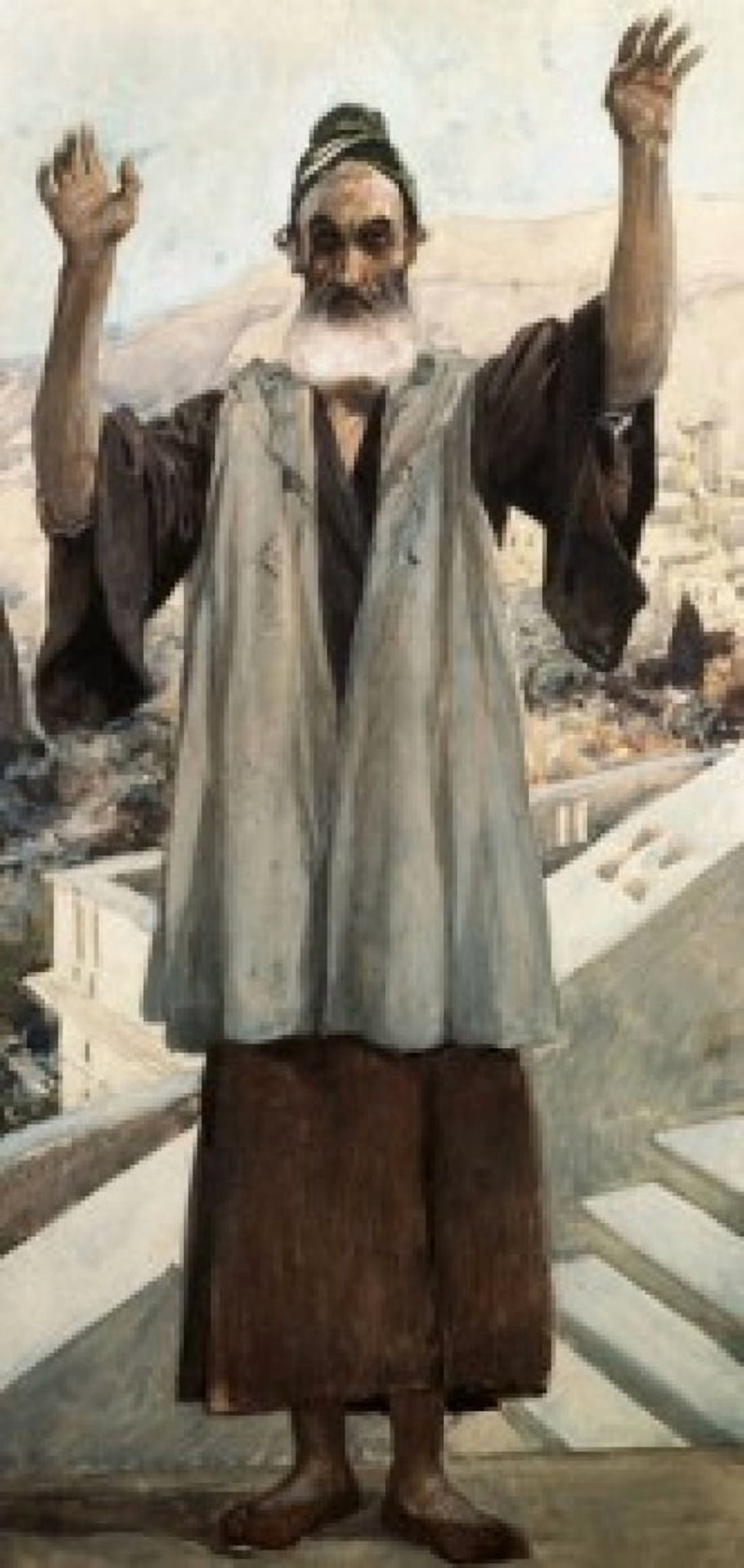 Habakkuk James Tissot (1836-1902 French) Jewish Museum New York USA Canvas Art - James Tissot (18 x 24)