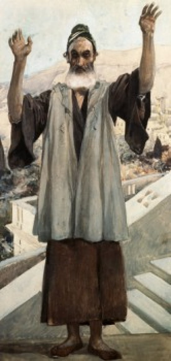 Habakkuk James Tissot (1836-1902 French) Jewish Museum New York USA Canvas Art - James Tissot (24 x 36)