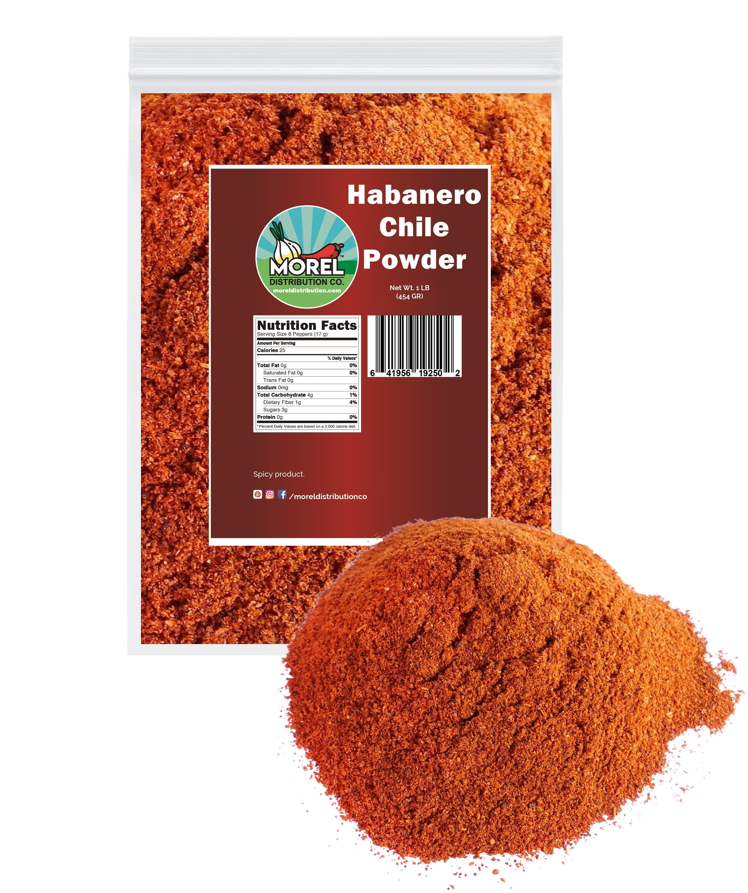Habanero Chile Powder Ground Habanero Pepper 1 lb