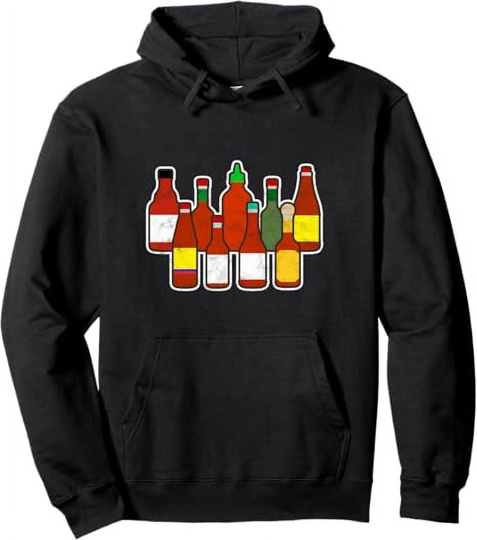 Habanero Hot Sauce Foodie Spicy Hot Ghost Chili Pepper Pullover Hoodie