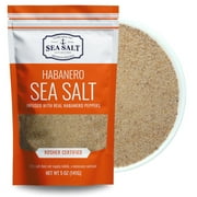 Sea Salt Superstore Spicy Habanero Sea Salt with Real Sal Picante de Habanero, 5 oz Pouch Gluten-Free