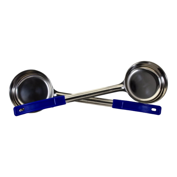Habanerofire Portion Control Serving Spoons Solid Metal Ladle, 8 oz Pack of 12