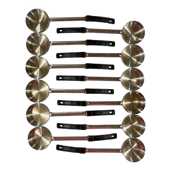 Habanerofire Solid Portion Control Serving Spoodles 6 Ounce Metal Ladle Set of 12